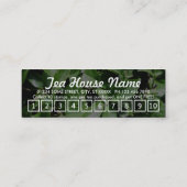 thé. carte perforée de fidélité (Dos)