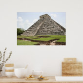 The Castle, Chichen Ixta, Mayan Ruins, Mexico Poster (Keuken)