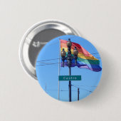 The Castro San Francisco Street Sign Button (Voorkant /achterkant)