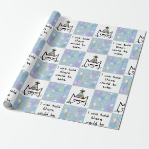 The Cat Hates Birthdays - Funny Cat Cadeaupapier