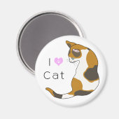 The cat which turns around　(tortoise-shell cat) magneet (Voorkant / Achterkant)