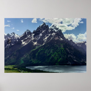 The Cathedral Group In Grand Teton National Poster