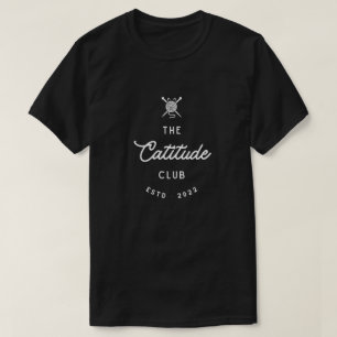 The Catitude Club - Elegante Kattenliefhebber T-shirt