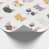The Cat's Meow Cat Lover Verjaardags Wrapping Pape Cadeaupapier (Hoek)