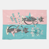 The Cat's Meow / Mew Wave Night ©️studioxine Theedoek (Horizontaal)