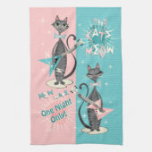 The Cat's Meow / Mew Wave Night ©️studioxine Theedoek (Verticaal)