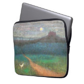 The Cat's Midnight Journey Laptop Sleeve (Voorkant Links)