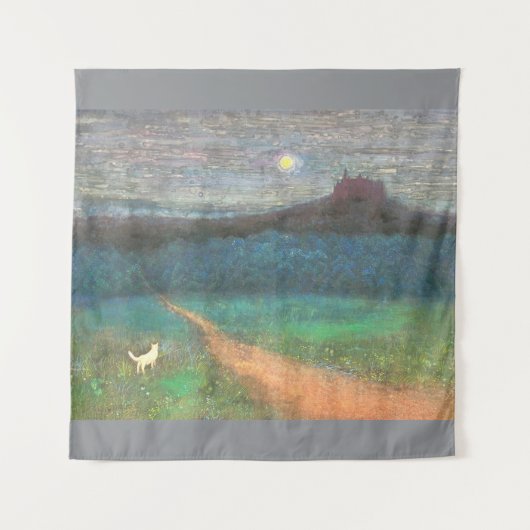 The Cat's Midnight Journey Wandkleed (Voorkant)