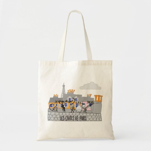 The Cats of Paris shopping bag Tote Bag (Voorkant)