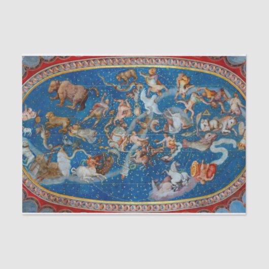 The Ceiling of the Sala Bologna, Celestial Map Tissuepapier (Voorkant)