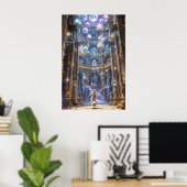 The Celestial Library: Where Magic Meets Knowledge Poster (Thuiskantoor)