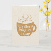 Thé C'est comme un câlin dans une carte de Coupe (Fleur jaune)