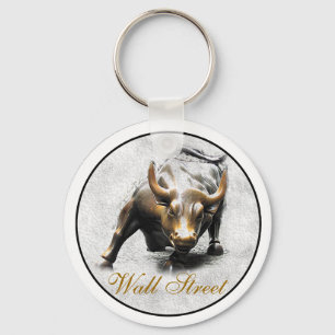 'The Charging Bull' - New York- Wall Street Sleutelhanger