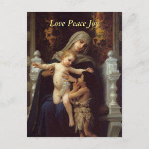 The Charity of Bougeureau, briefkaarten op kerst