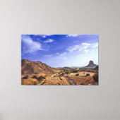 The charming beauty of desert nature under a blue  canvas afdruk (Voorkant)