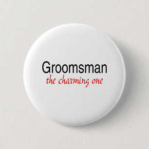 The Charming Groomsman Ronde Button 5,7 Cm