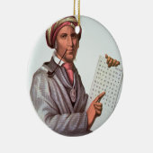 The Cherokee Scholar, Sequoyah (1776-1843) (kleur) Keramisch Ornament (Rechts)