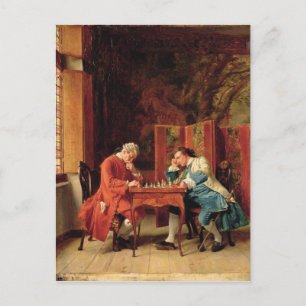 The Chess Players, 1856 Briefkaart