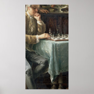 The Chess Players, 1887 Poster