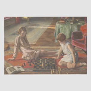 The Chess Players (door John Lavery) Tissuepapier