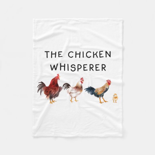 The Chicken Whisperer Funny  Fleece Deken (Voorkant)