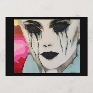 ‘the Chill’ Schilderij op een kleine print Kaart