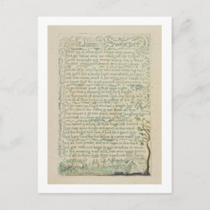 The Chimney Sweeper, bord 9 recto uit 'Sangen of Briefkaart