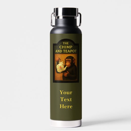 The Chimp And Teapot Pub Waterfles (Voorkant)