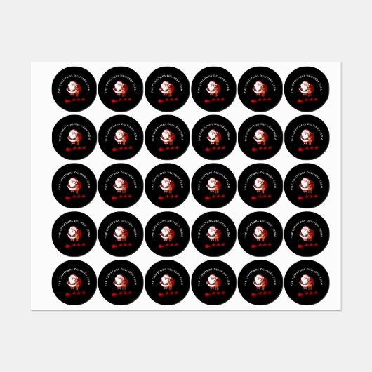 The Christmas Delivery Team Labels (Vel)