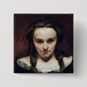 The Clairvoyant of, The Sleepwalker, c.1865 Vierkante Button 5,1 Cm
