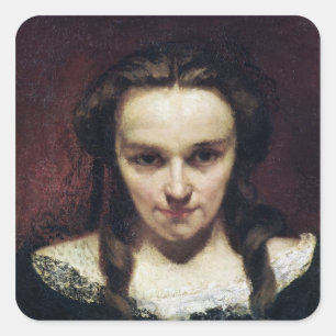The Clairvoyant of, The Sleepwalker, c.1865 Vierkante Sticker