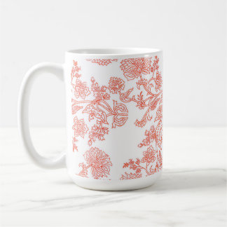 The Classic Toile Floral Coffee Mug
