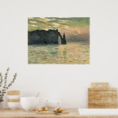 The Cliff at Etretat, 1883 Poster (Keuken)