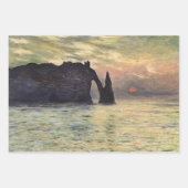 The Cliff Etretat, Sunset by Claude Monet Inpakpapier Vel (Voorkant 2)