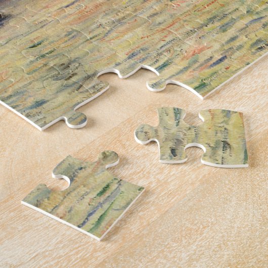 The Cliff Etretat, Sunset by Claude Monet Legpuzzel (Zijkant)