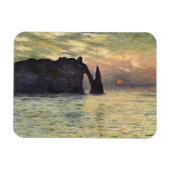 The Cliff Etretat, Sunset by Claude Monet Magneet (Horizontaal)