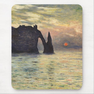 The Cliff Etretat, Sunset by Claude Monet Muismat