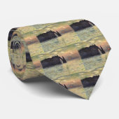 The Cliff Etretat, Sunset by Claude Monet Stropdas (Opgerold)