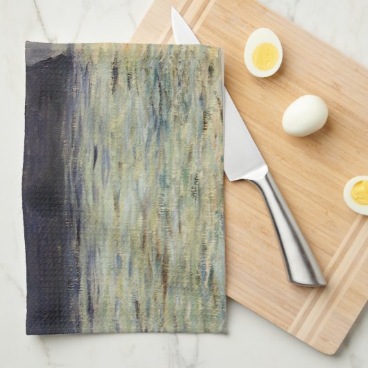 The Cliff Etretat, Sunset by Claude Monet Theedoek (Quarter Fold)