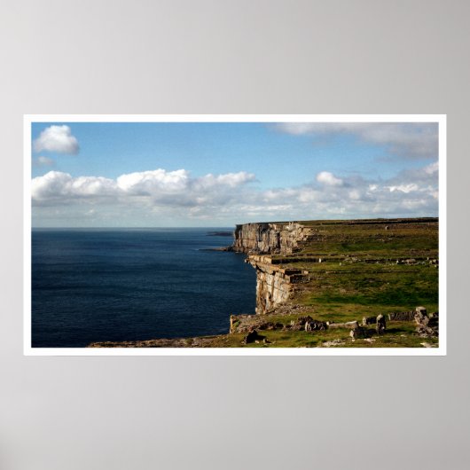The Cliffs of Dun Aengus Poster (Voorkant)