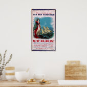 The Clipper Ship - Syren Poster (Keuken)