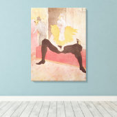 The Clowness Cha-U-Kao Seated, 1896 Canvas Afdruk (Insitu (Houten vloer))