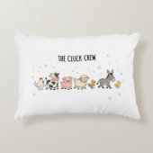 "The Cluck Crew" Accent Kussen (Voorkant)
