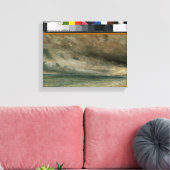 The Coast at Brighton - Stormy Evening, c.1828 (oi Canvas Afdruk (Insitu (Woonkamer))