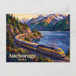 The Coastal Classic (Alaska-spoorlijn) VS Briefkaart