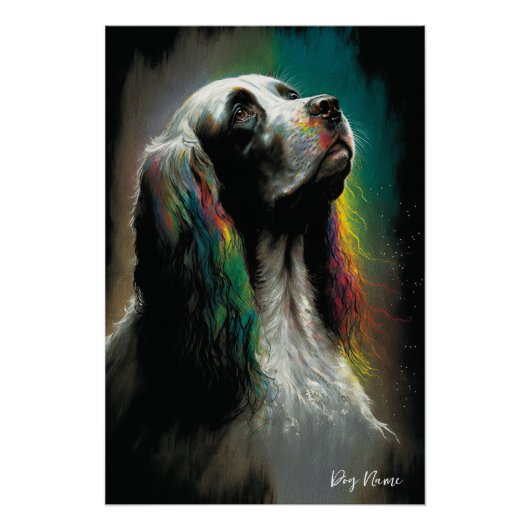 The Cocker Spaniel Dog - Composition 006 Perfect Poster (Voorkant)