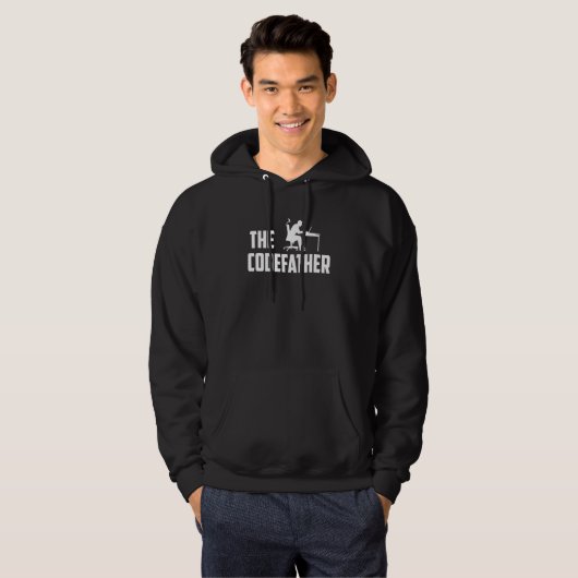 The Codefather Programmeur Codeerder Ontwikkelaar  Hoodie (Voorkant volledig)