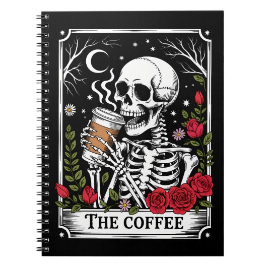 The Coffee Witchy Vibes Tote Bag – Magical Goth  Notitieboek (Voorkant)