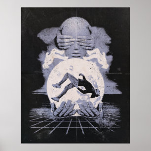 The Collapse - Techno-Dystopian Streetwear Ontwerp Poster
