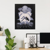 The Collapse - Techno-Dystopian Streetwear Ontwerp Poster (Thuiskantoor)